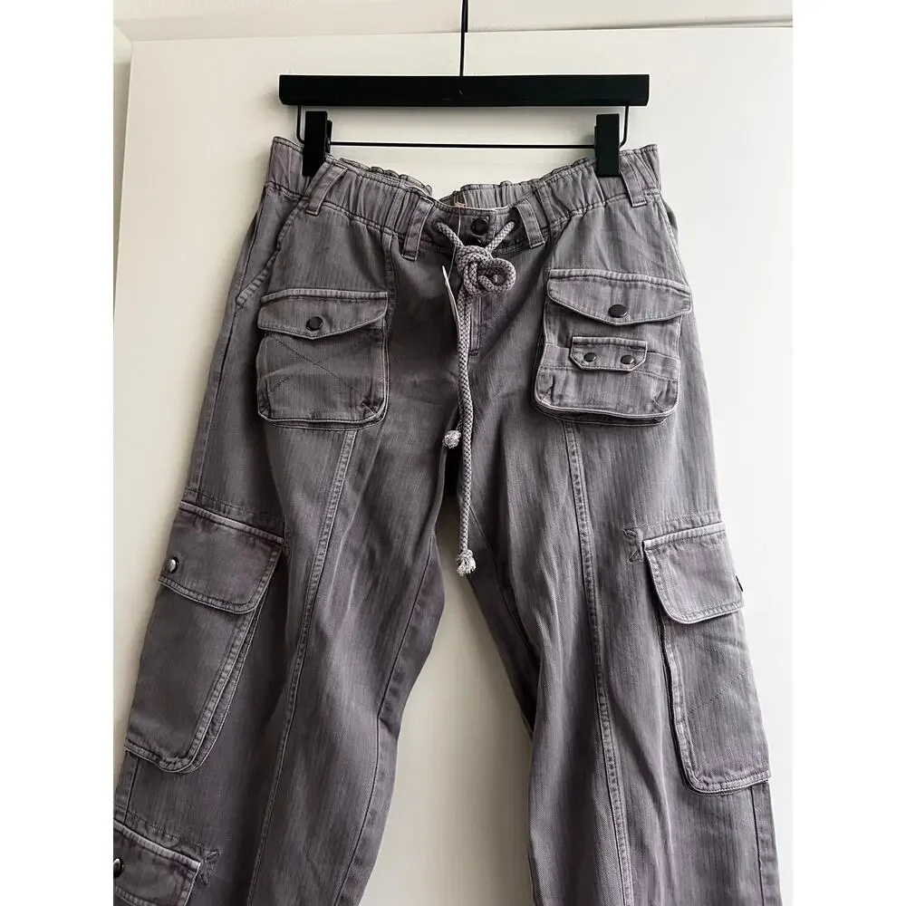 We the free Tahiti pull on cargo pants new grey small